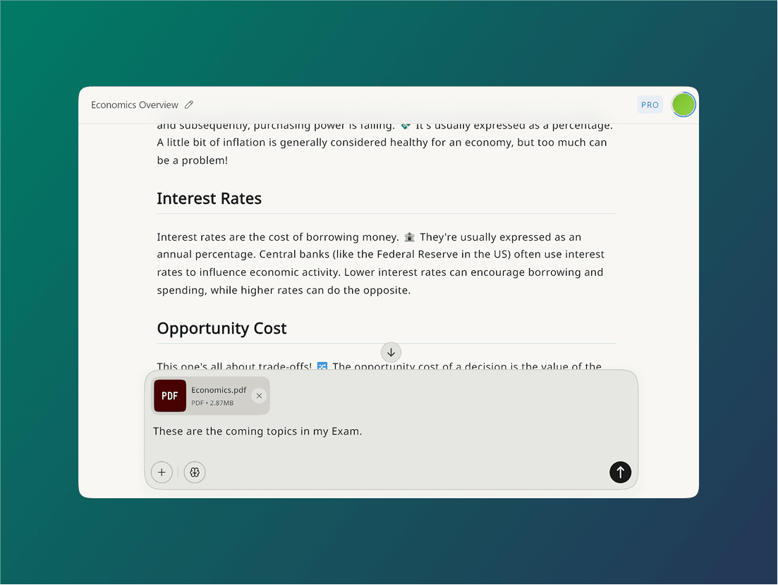 Document analysis interface